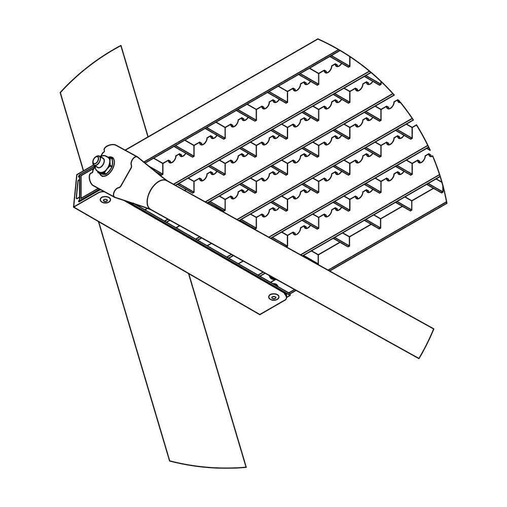 Produktbild Aufstieg Podesttreppe 7 Stufen Stahl Gitterrost inkl. Montagesatz bild 3
