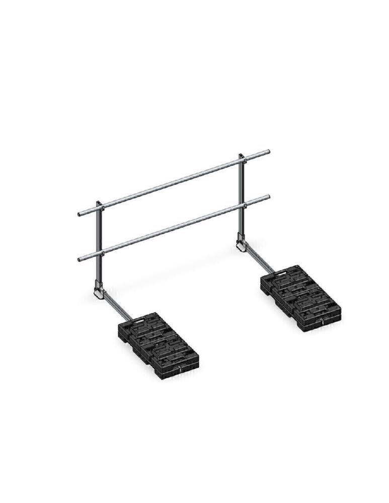 Produktbild Munk Ausstiegsgeländer seitlich 2000 mm mit Ballast freistehend