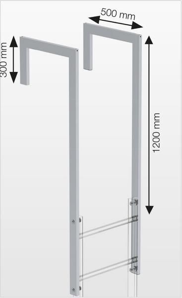 Günzburger Ausstiegsholm abgewinkelt Stahl Produktbild Günzburger Ausstiegsholm abgewinkelt Stahl