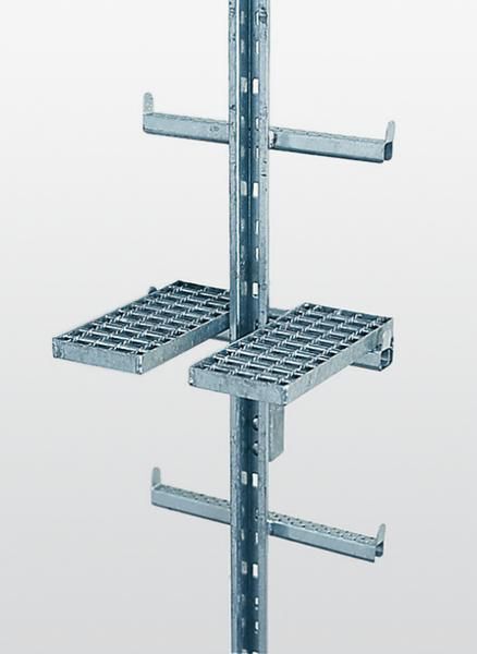 Günzburger Einklappbares Ruhepodest Stahl verzinkt Produktbild Günzburger Einklappbares Ruhepodest Stahl verzinkt