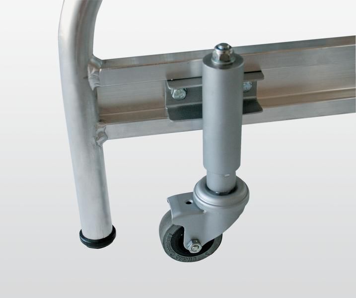 Günzburger Feder Bremsrollen für Podeste mit 2 Stufen Produktbild Günzburger Feder Bremsrollen für Podeste mit 2 Stufen