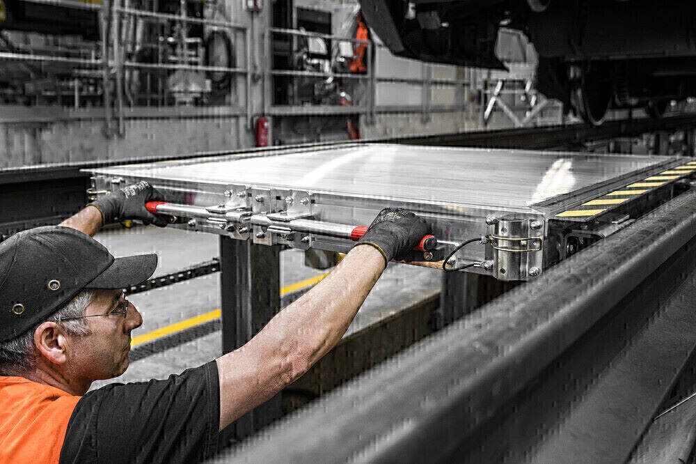 Produktbild Gleispodest fahrbar GFK Gitterrost bild 4
