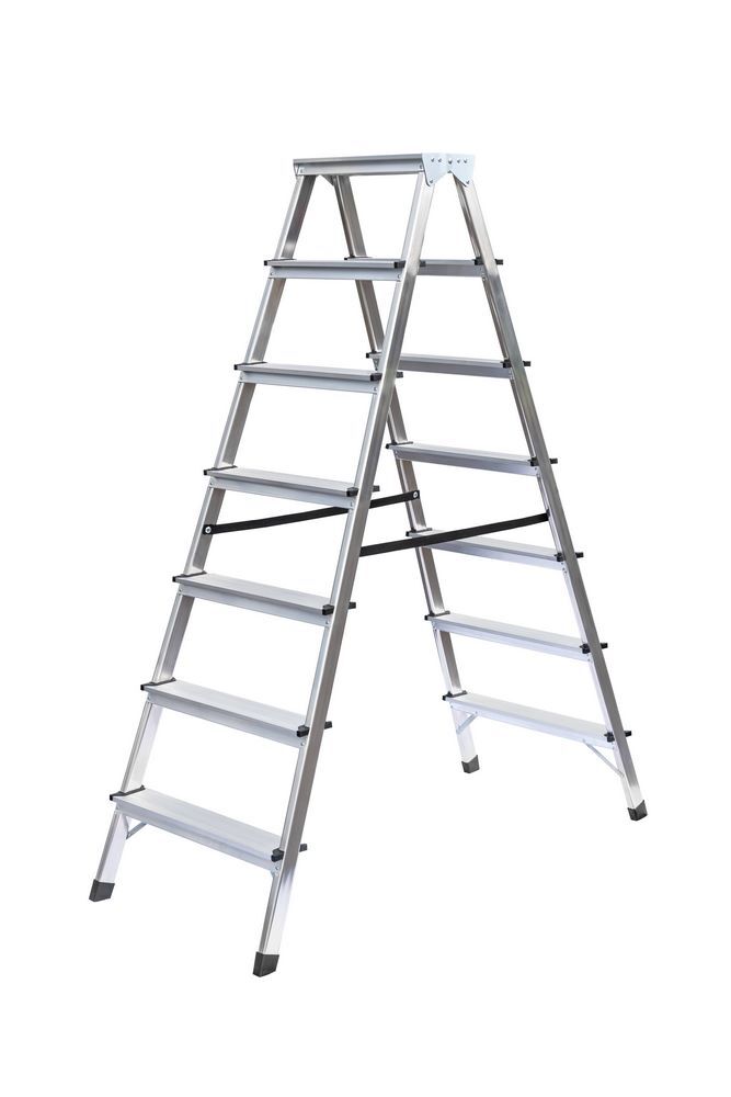 Günzburger Stehleiter beidseitig 7 Stufen 1,5 Meter Produktbild Günzburger Stehleiter beidseitig 7 Stufen 1,5 Meter
