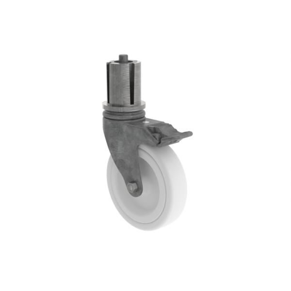 Günzburger Lenkrolle mit Feststellbremse und Zapfen Durchmesser 125mm Produktbild Günzburger Lenkrolle mit Feststellbremse und Zapfen Durchmesser 125mm