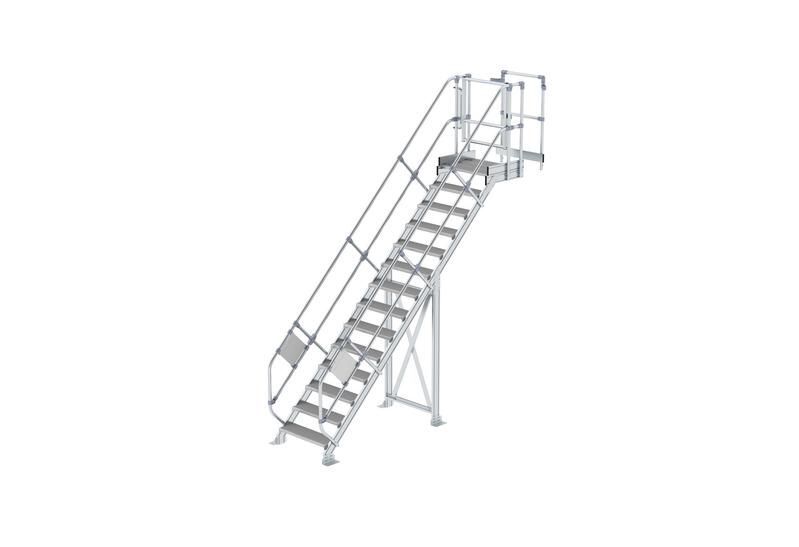 Günzburger Modul 4 zu Enteisungsgerüst Treppe 45 Grad mit Plattform Produktbild Günzburger Modul 4 zu Enteisungsgerüst Treppe 45 Grad mit Plattform