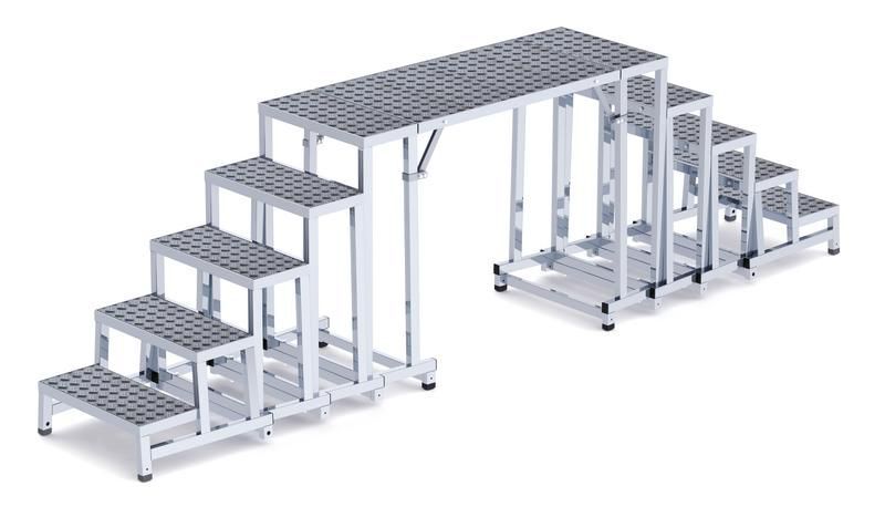 Günzburger Modulares Arbeitspodest Grundmodul 2 Stufen Produktbild Günzburger Modulares Arbeitspodest Grundmodul 2 Stufen bild 3