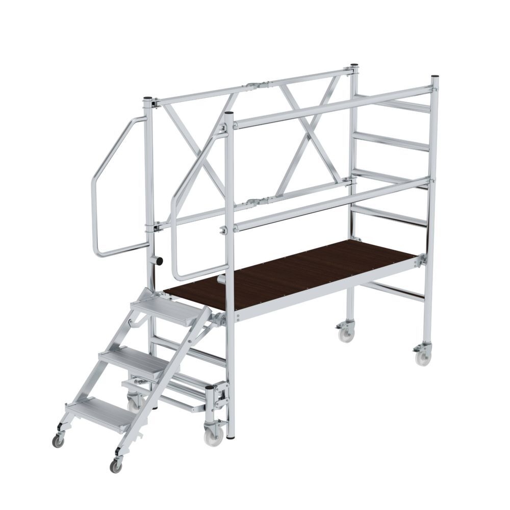 Günzburger Montageplattform mit Treppenzustieg aus Aluminium Produktbild Günzburger Montageplattform mit Treppenzustieg aus Aluminium bild 4