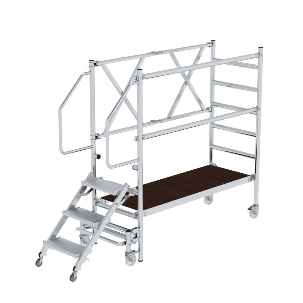 Günzburger Montageplattform mit Treppenzustieg aus Aluminium Produktbild Günzburger Montageplattform mit Treppenzustieg aus Aluminium bild 5