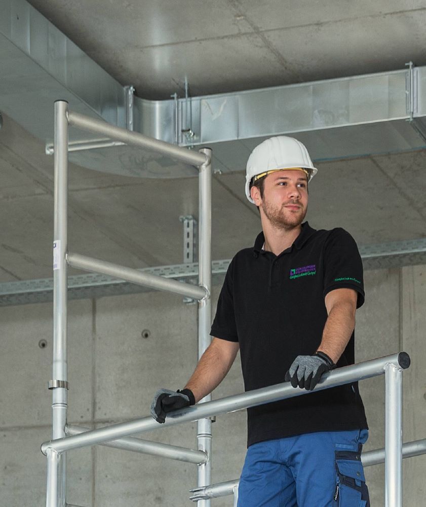 Günzburger Montagesicherungsgeländer teleskopierbar 1410 x 3080 mm Produktbild Günzburger Montagesicherungsgeländer teleskopierbar 1410 x 3080 mm bild 4