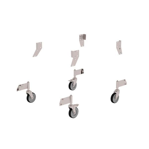 Günzburger Edelstahl Nachrüstsatz Lenkrollen Produktbild Günzburger Edelstahl Nachrüstsatz Lenkrollen