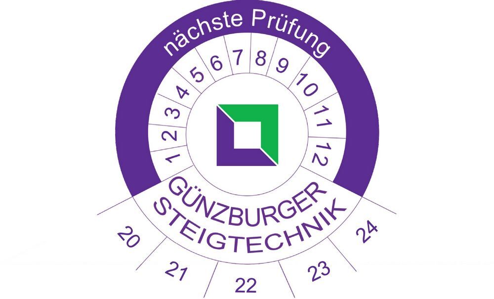 Günzburger Prüfplakette 40 x 40 mm 50 Stück Produktbild Günzburger Prüfplakette 40 x 40 mm 50 Stück