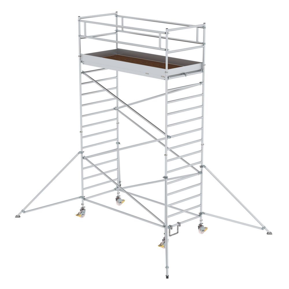 Günzburger Rollgerüst 1,35 x 3,0 m mit Ausleger und Doppel-Plattform Plattformhöhe 4,35 m Produktbild Günzburger Rollgerüst 1,35 x 3,0 m mit Ausleger und Doppel-Plattform Plattformhöhe 4,35 m