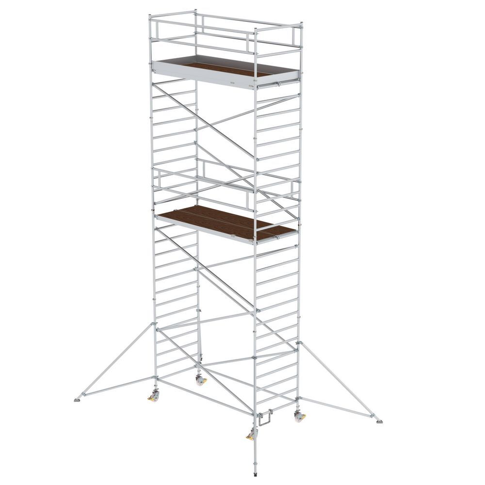 Günzburger Rollgerüst 1,35 x 3,0 m mit Ausleger und Doppel-Plattform Plattformhöhe 7,35 m Produktbild Günzburger Rollgerüst 1,35 x 3,0 m mit Ausleger und Doppel-Plattform Plattformhöhe 7,35 m
