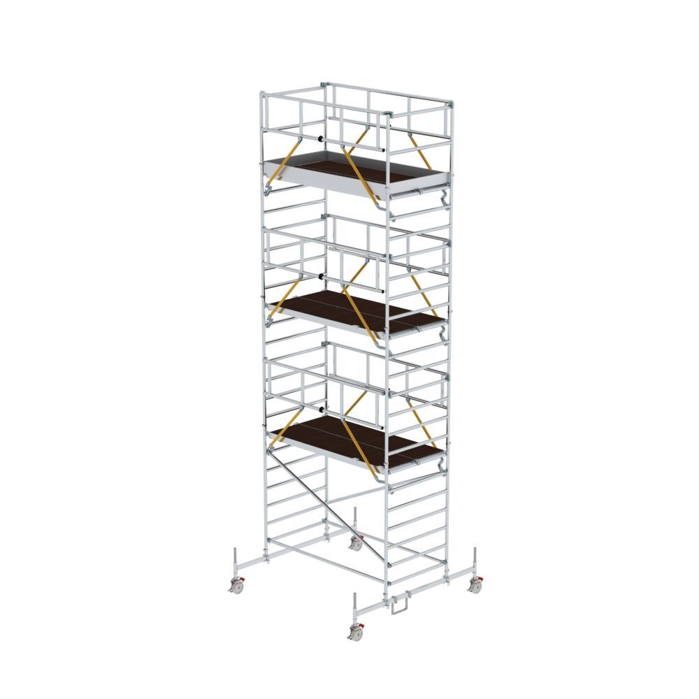 Günzburger Rollgerüst SG 1,35 x 2,45 m mit Fahrbalken 6,62 m hoch Produktbild Günzburger Rollgerüst SG 1,35 x 2,45 m mit Fahrbalken 6,62 m hoch