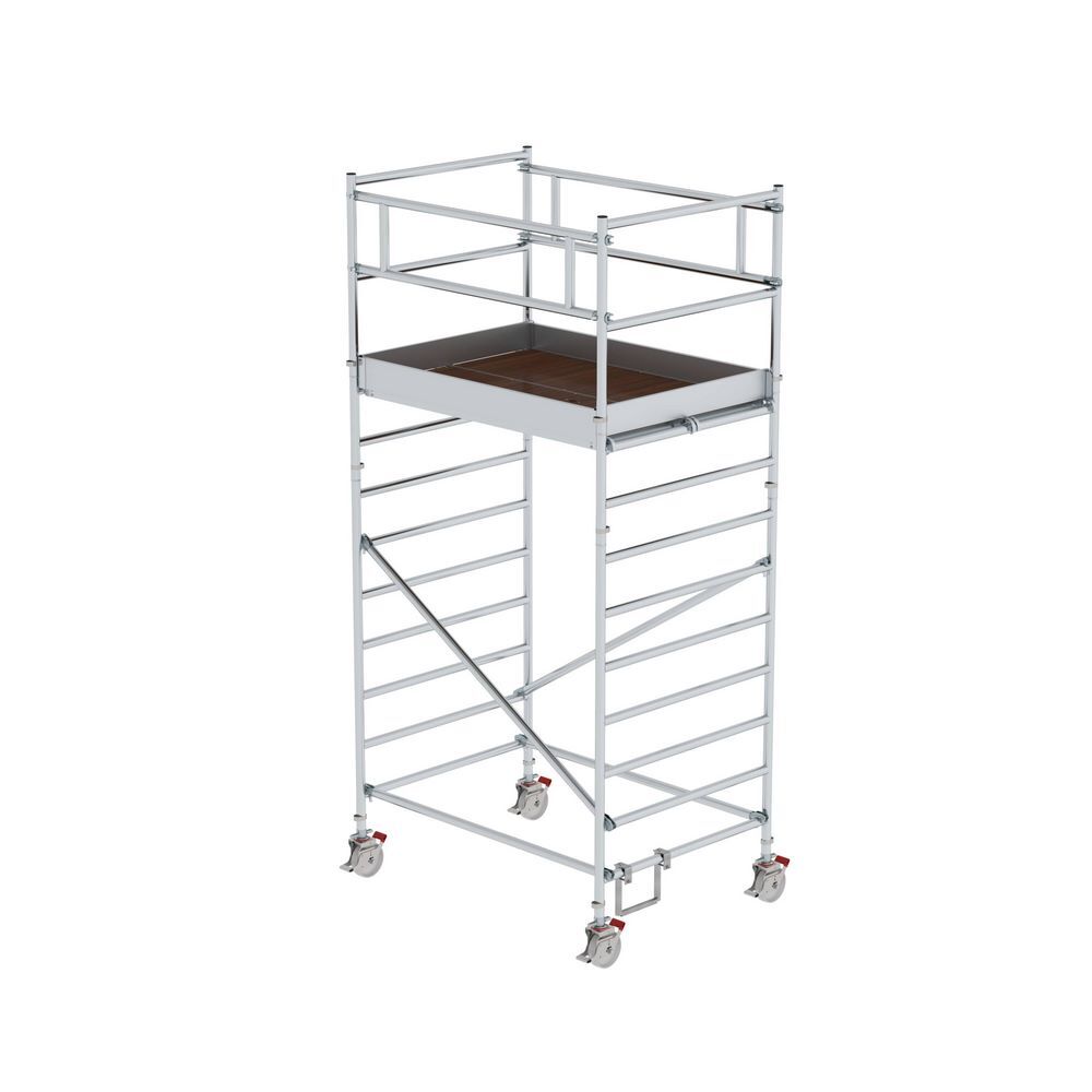 Günzburger Rollgerüst 1,35 x 2,45 m mit Fahrbalken Doppel-Plattform Plattformhöhe 9,45 m Produktbild Günzburger Rollgerüst 1,35 x 2,45 m mit Fahrbalken Doppel-Plattform Plattformhöhe 9,45 m bild 2