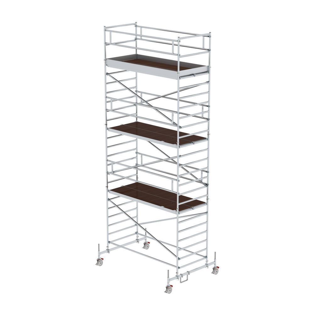 Günzburger Rollgerüst 1,35 x 3,0 m mit Fahrbalken und Doppel-Plattform Plattformhöhe 6,45 m Produktbild Günzburger Rollgerüst 1,35 x 3,0 m mit Fahrbalken und Doppel-Plattform Plattformhöhe 6,45 m