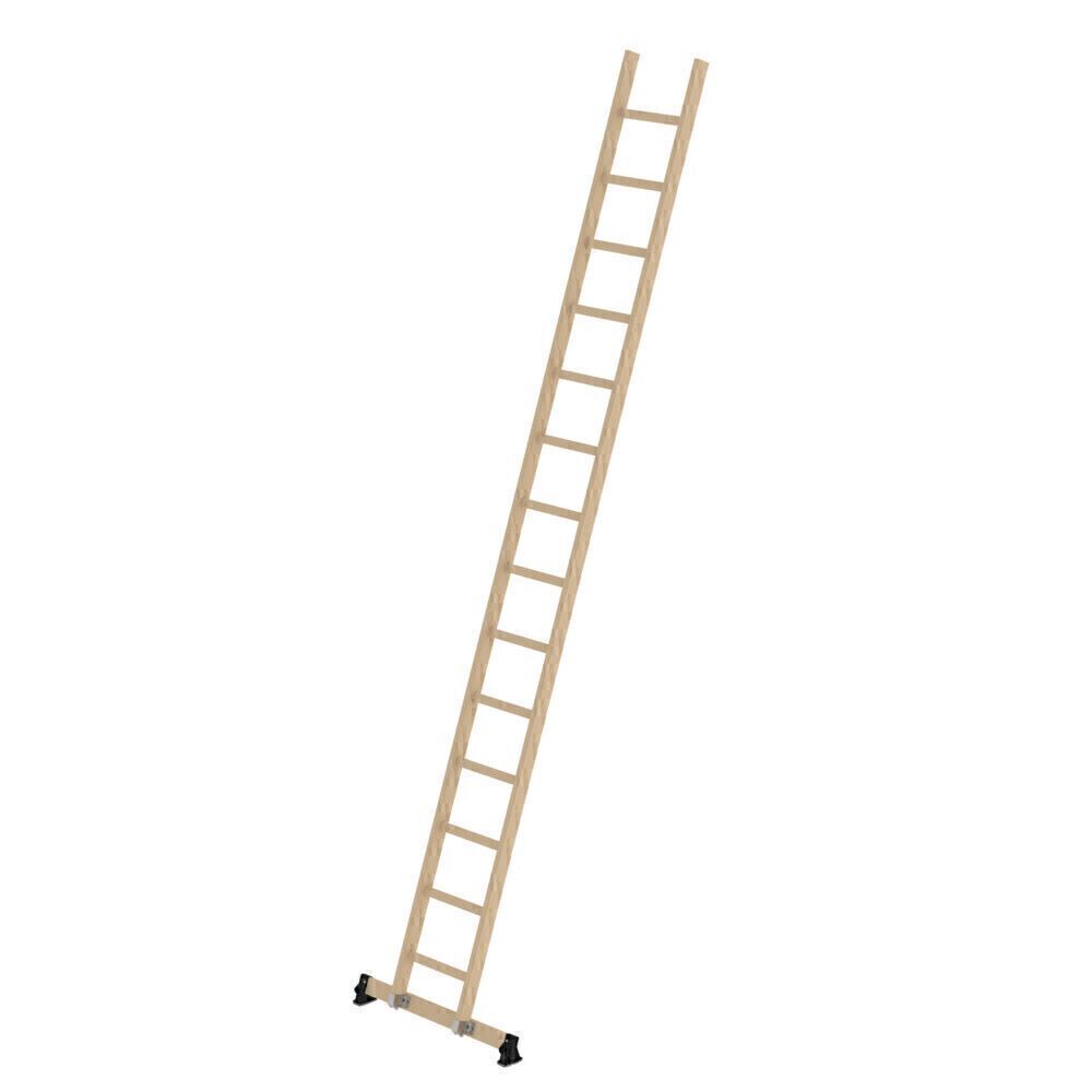 Produktbild Munk Sprossen Anlegeleiter Holz nivello®-Traverse 14 Sprossen