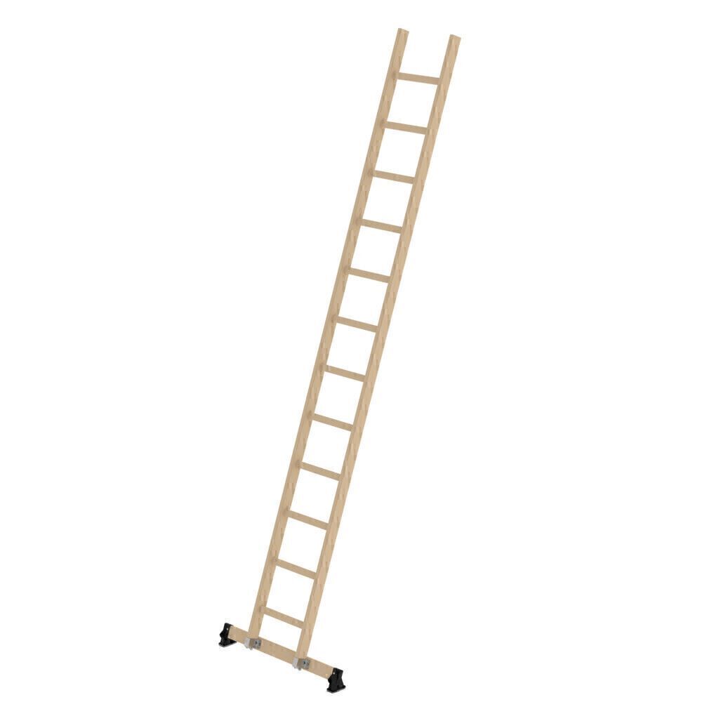 Produktbild Munk Sprossen Anlegeleiter Holz nivello®-Traverse 12 Sprossen