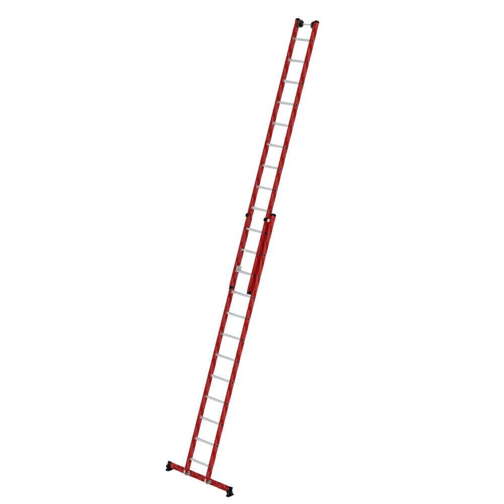 Produktbild Munk Sprossen Schiebeleiter 2 teilig GFK Alu mit nivello®-Traverse 2x12 Sprossen