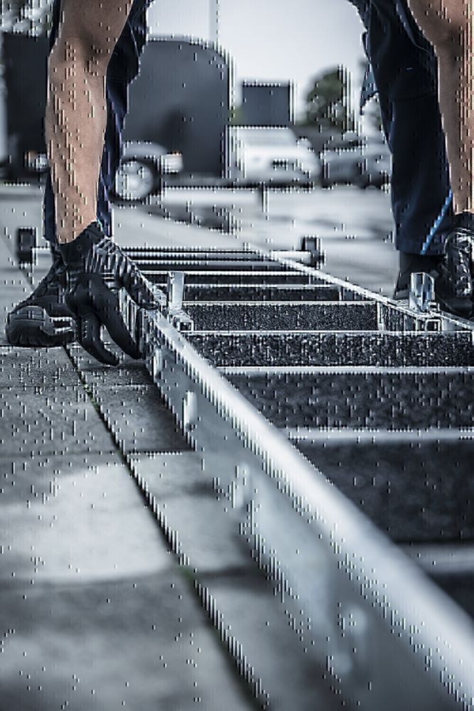 Produktbild Stufen-Glasreinigerleiter-Satz mit nivello®-Traverse und clip-step R13 Kombi mit bild 3