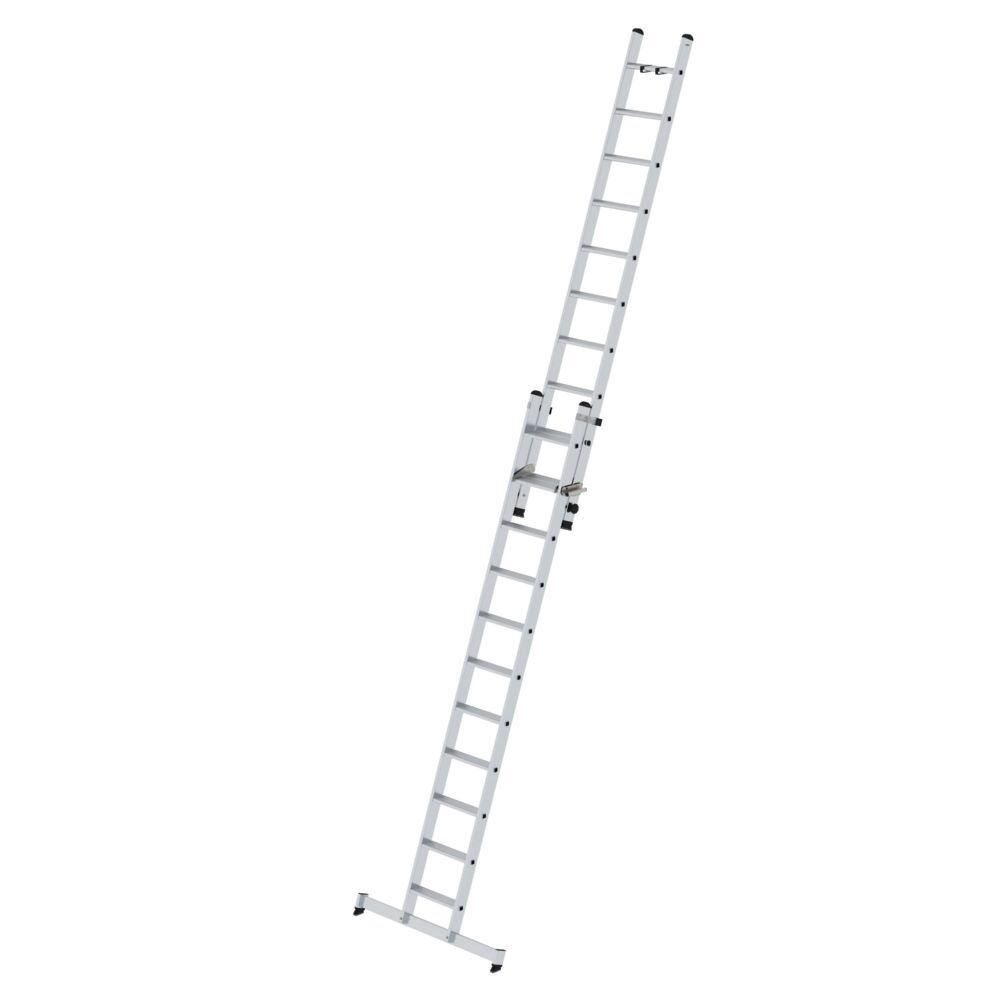 Günzburger Stufen Schiebeleiter 2 teilig mit Traverse 1 x 11 und 1 x 10 Stufen Produktbild Günzburger Stufen Schiebeleiter 2 teilig mit Traverse 1 x 11 und 1 x 10 Stufen