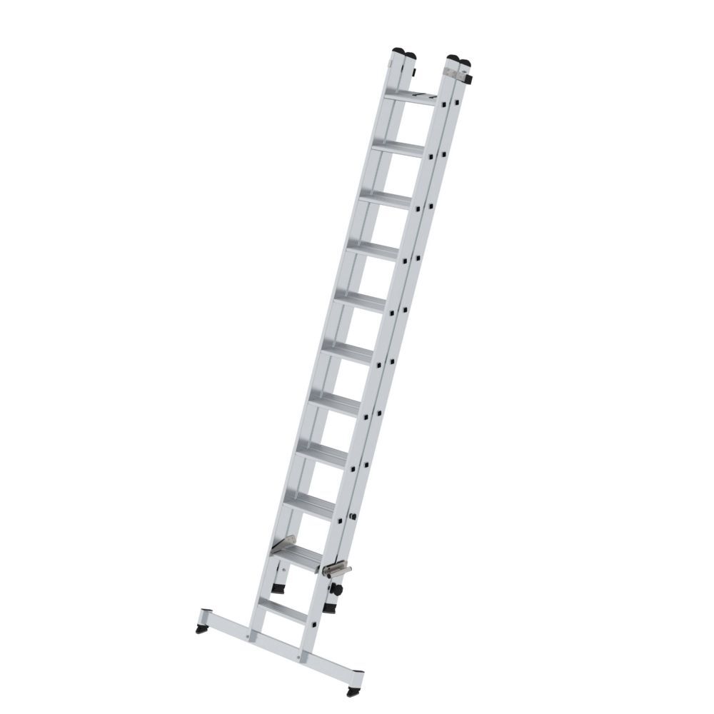 Günzburger Stufen Schiebeleiter 2 teilig mit Traverse 1 x 11 und 1 x 10 Stufen Produktbild Günzburger Stufen Schiebeleiter 2 teilig mit Traverse 1 x 11 und 1 x 10 Stufen bild 2