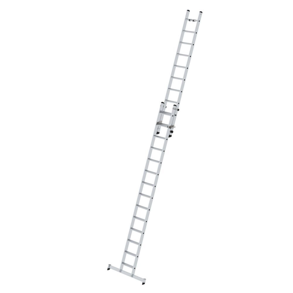 Günzburger Stufen Schiebeleiter 2 teilig mit Traverse 1 x 14 und 1 x 10 Stufen Produktbild Günzburger Stufen Schiebeleiter 2 teilig mit Traverse 1 x 14 und 1 x 10 Stufen