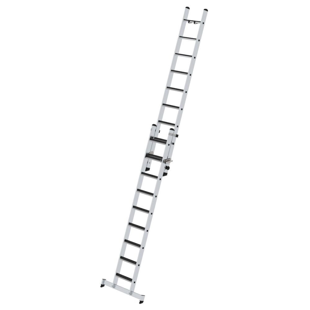 Günzburger Stufen Schiebeleiter 2 x 9 R13 2 teilig mit nivello-Traverse Produktbild Günzburger Stufen Schiebeleiter 2 x 9 R13 2 teilig mit nivello-Traverse