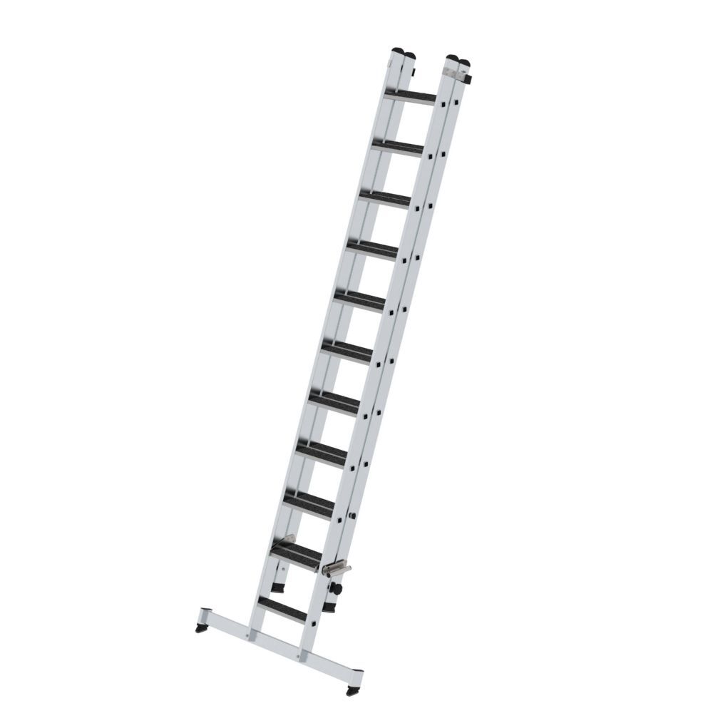 Günzburger Stufen Schiebeleiter R13 1 x 11 2 teilig mit nivello-Traverse Produktbild Günzburger Stufen Schiebeleiter R13 1 x 11 2 teilig mit nivello-Traverse