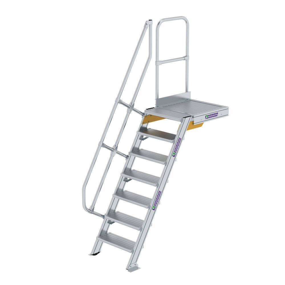 Günzburger Treppe mit Plattform Stufenbreite 600 mm 7 Stufen Produktbild Günzburger Treppe mit Plattform Stufenbreite 600 mm 7 Stufen