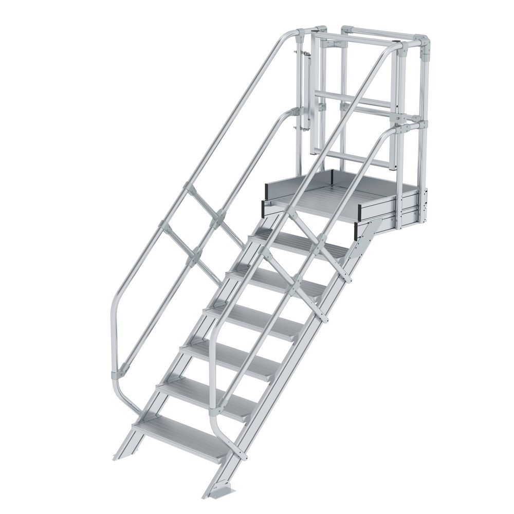 Günzburger Treppen Modul Aluminium geriffelt 7 Stufen Günzburger Treppen Modul Aluminium geriffelt 7 Stufen