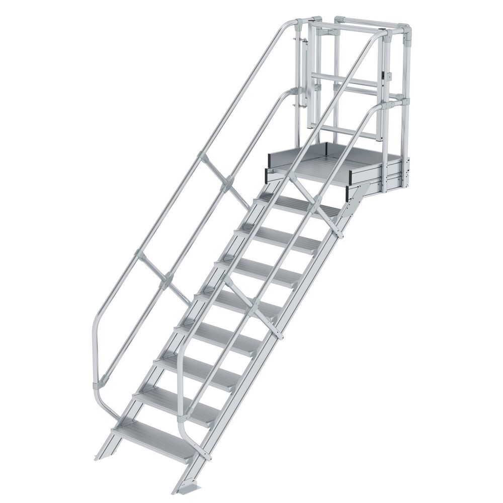 Günzburger Treppen Modul Aluminium geriffelt 9 Stufen Produktbild Günzburger Treppen Modul Aluminium geriffelt 9 Stufen