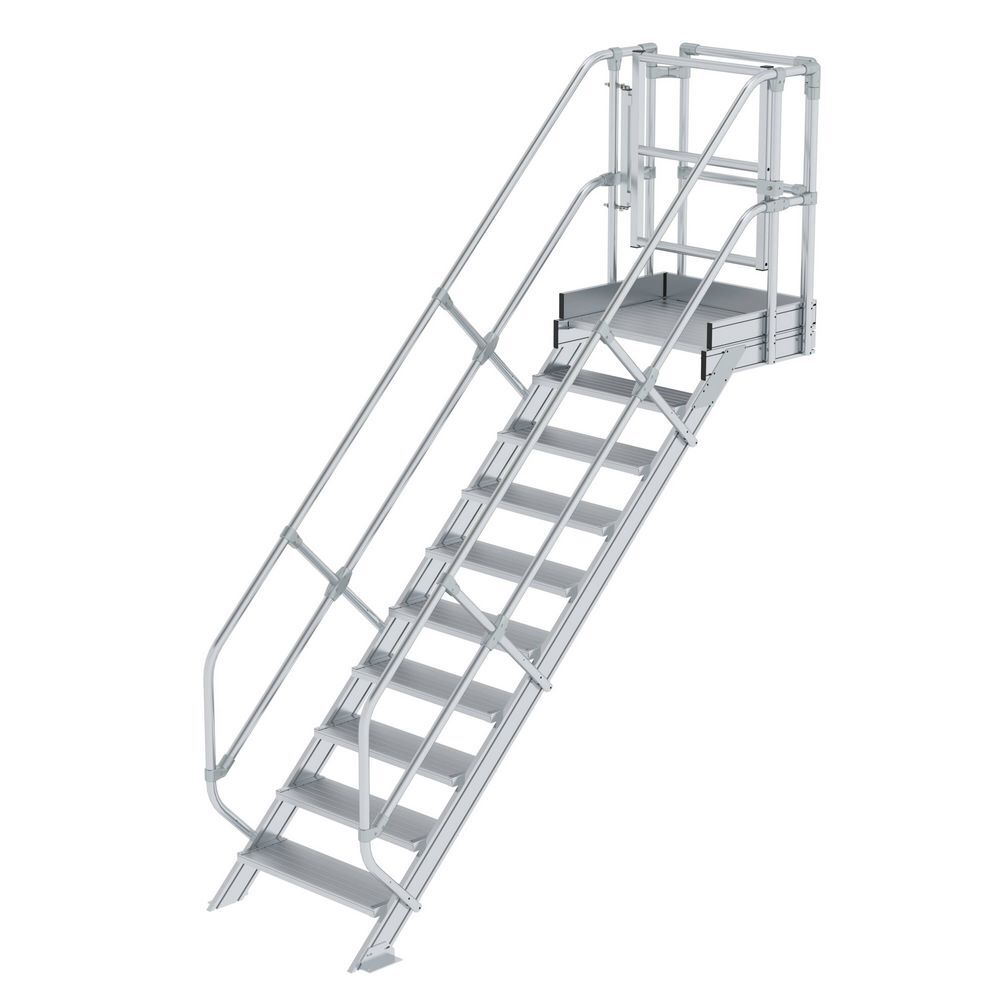 Günzburger Treppen Modul Aluminium geriffelt 10 Stufen Produktbild Günzburger Treppen Modul Aluminium geriffelt 10 Stufen