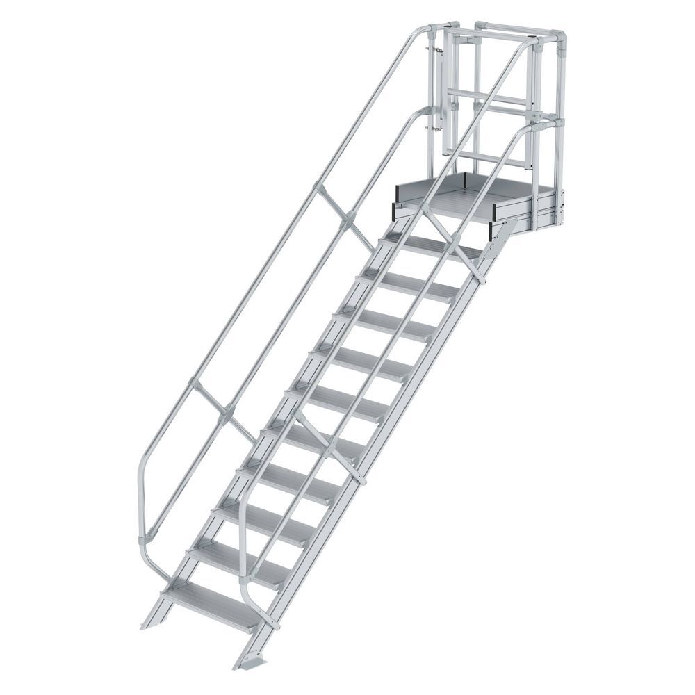Günzburger Treppen Modul Aluminium geriffelt 11 Stufen Produktbild Günzburger Treppen Modul Aluminium geriffelt 11 Stufen