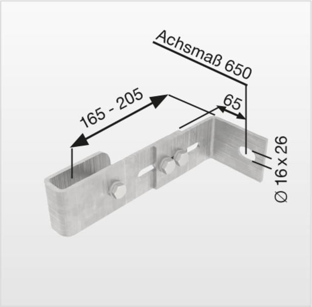 Günzburger Verstellbarer Maueranker Stahl verzinkt Produktbild Günzburger Verstellbarer Maueranker Stahl verzinkt