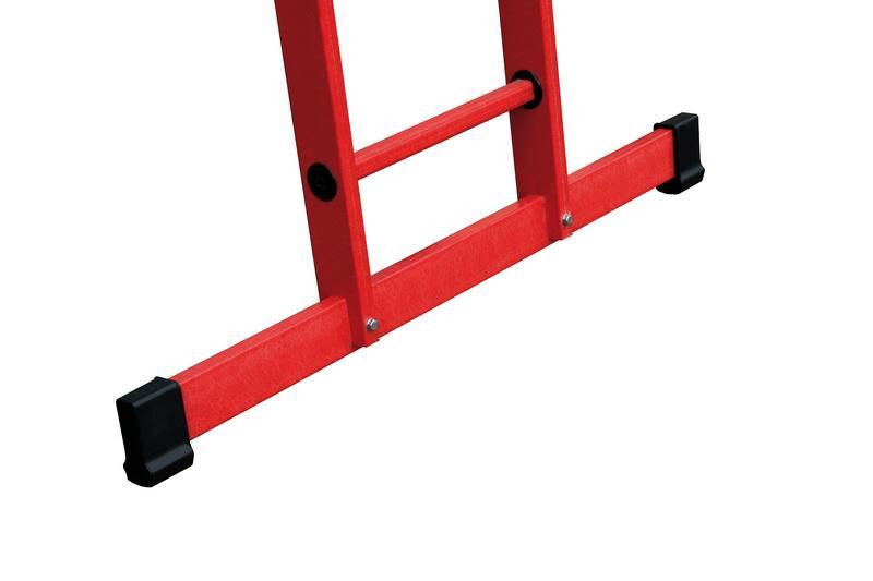 Günzburger Vollkunststoff Anlegeleiter mit Standtraverse 12 Sprossen Produktbild Günzburger Vollkunststoff Anlegeleiter mit Standtraverse 12 Sprossen bild 2