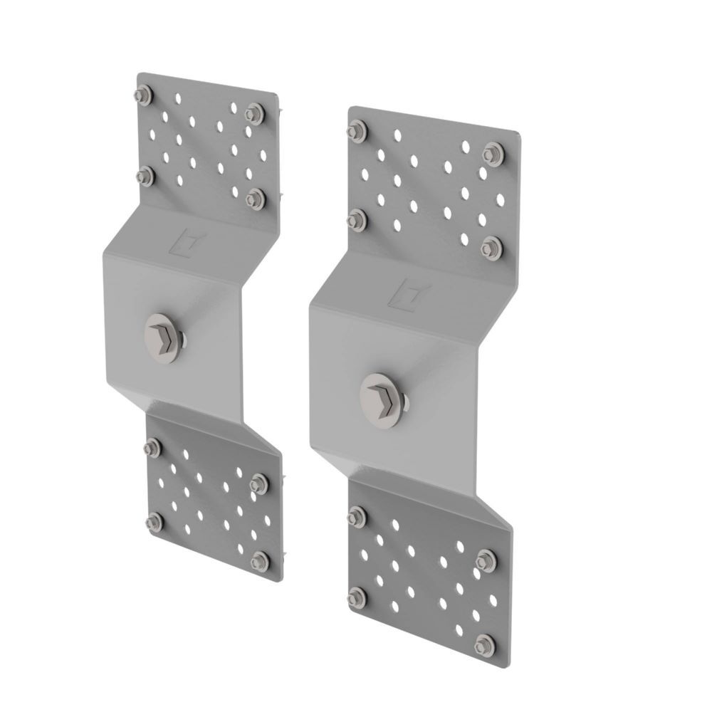 Günzburger Wandhalter für Blechfassade 150 x 40 x 360 mm Produktbild Günzburger Wandhalter für Blechfassade 150 x 40 x 360 mm