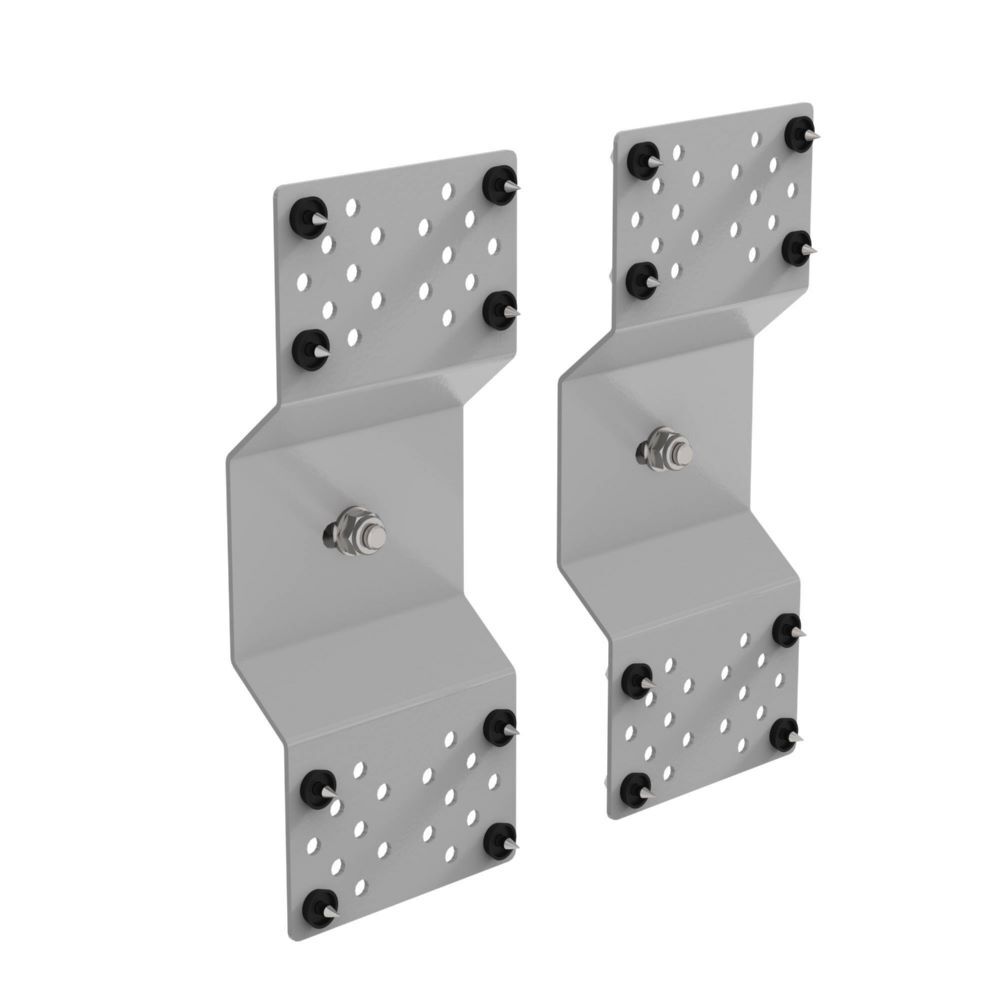 Günzburger Wandhalter für Blechfassade 150 x 40 x 360 mm Produktbild Günzburger Wandhalter für Blechfassade 150 x 40 x 360 mm bild 2