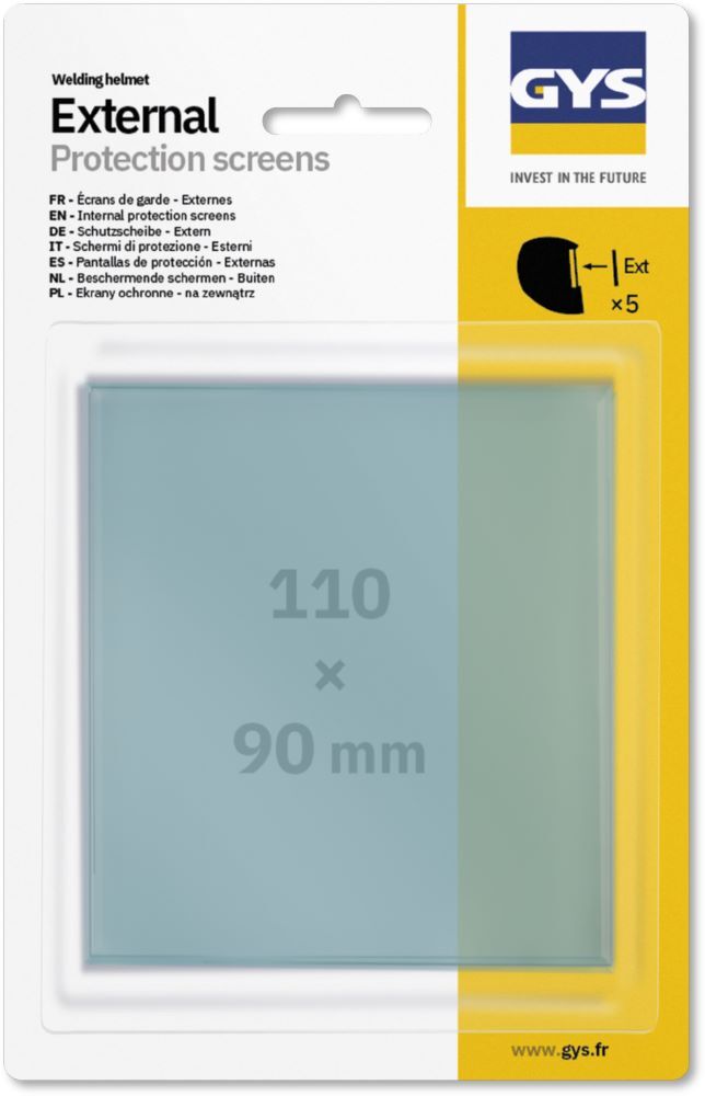 Produktbild Gys 5 Außenscheiben (110x90 mm) TECHNO 11 und 9-13 & MASTER 11 und FLIP-FLAP