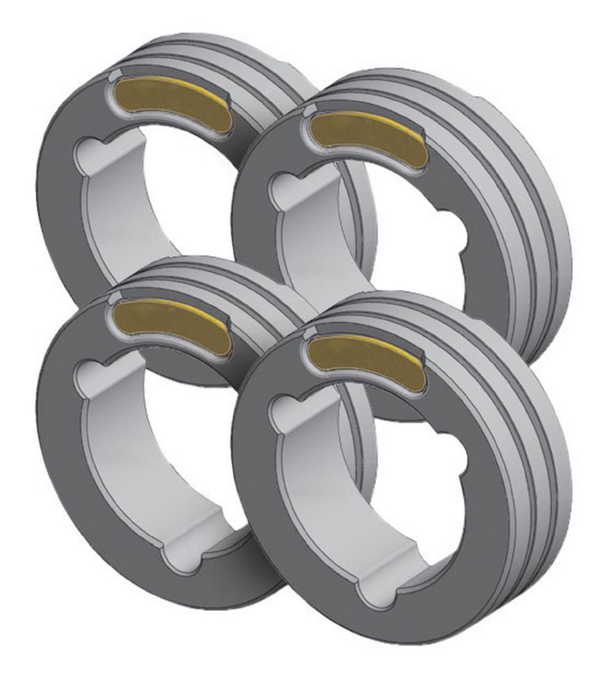 Produktbild Gys 4 Drahtführungsrollen TWIN Typ F Durchmesser 1,6/2,4 mm Fülldraht Stahl