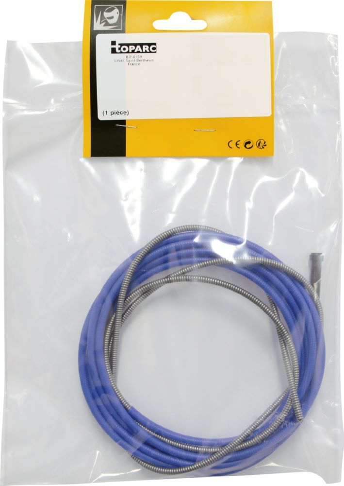 Produktbild Gys Drahtführungsseele Stahl 3 meter Durchmesser 0,6/0,8 mm blau