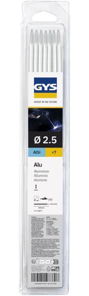 GYS 12 Guss-Elektroden - Durchmesser 2,5 mm - Blister, 1 Stück, 083332 GYS 12 Guss-Elektroden - Durchmesser 2,5 mm - Blister, 1 Stück, 083332