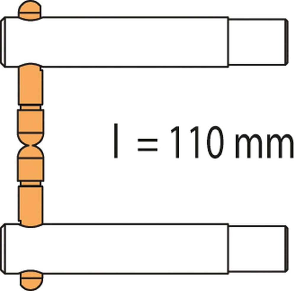 Produktbild Gys Elektrodenarm PX1 x 2 LG 110 mm standard Arm