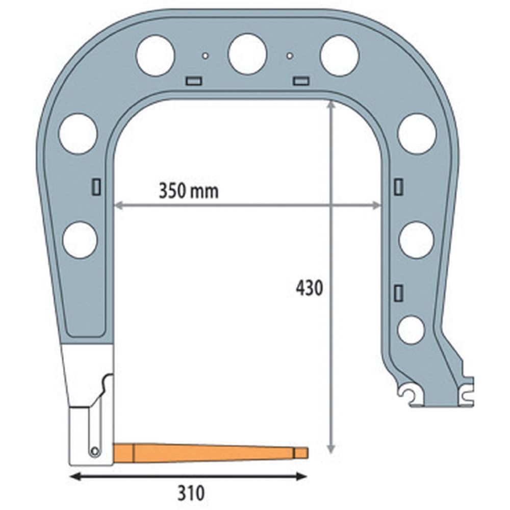 Produktbild Gys Elektrodenbügel C7 - 8 bar/550 daN LG 350 mm isoliert