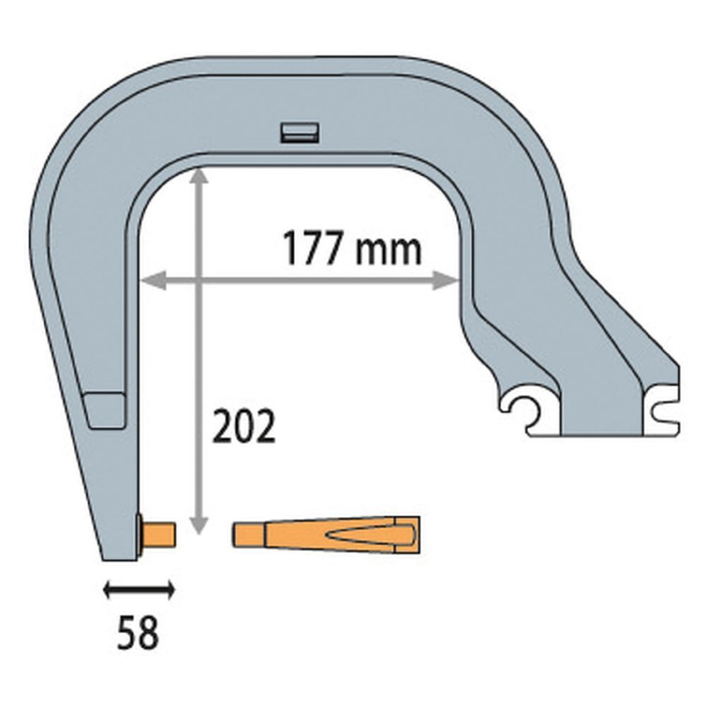 Produktbild Gys Elektrodenbügel C8 - 8 bar/550 daN LG 177 mm isoliert