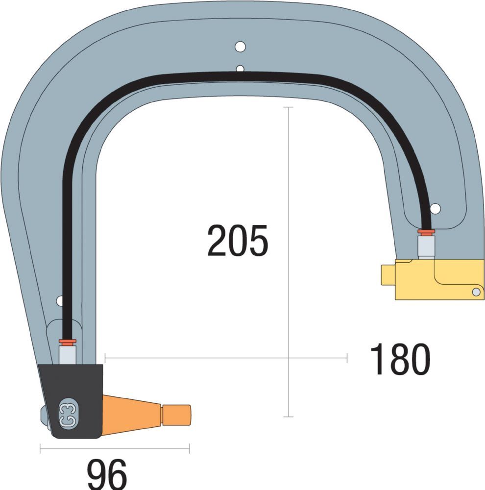 Produktbild Gys Elektrodenbügel G3 - 8 bar/550 daN LG 180 mm isoliert