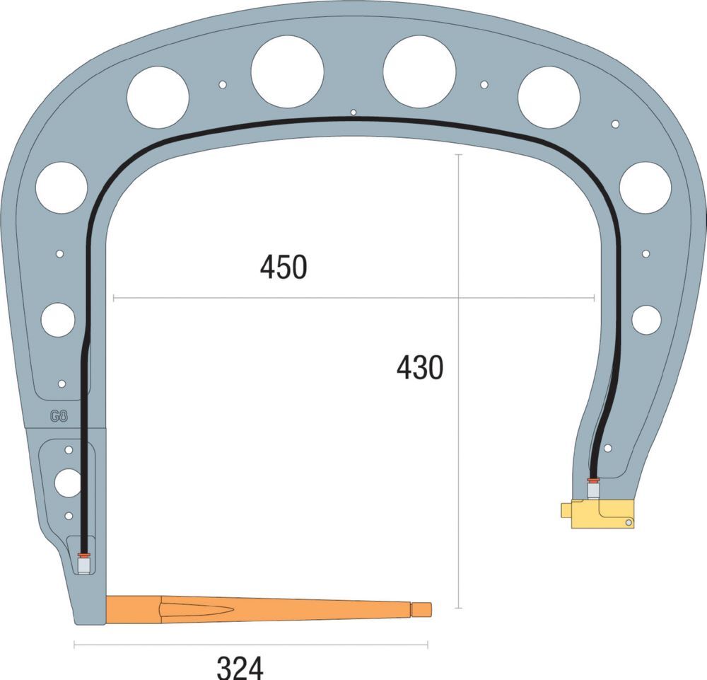 Produktbild Gys Elektrodenbügel G8 - 8 bar/550 daN LG 450 mm isoliert