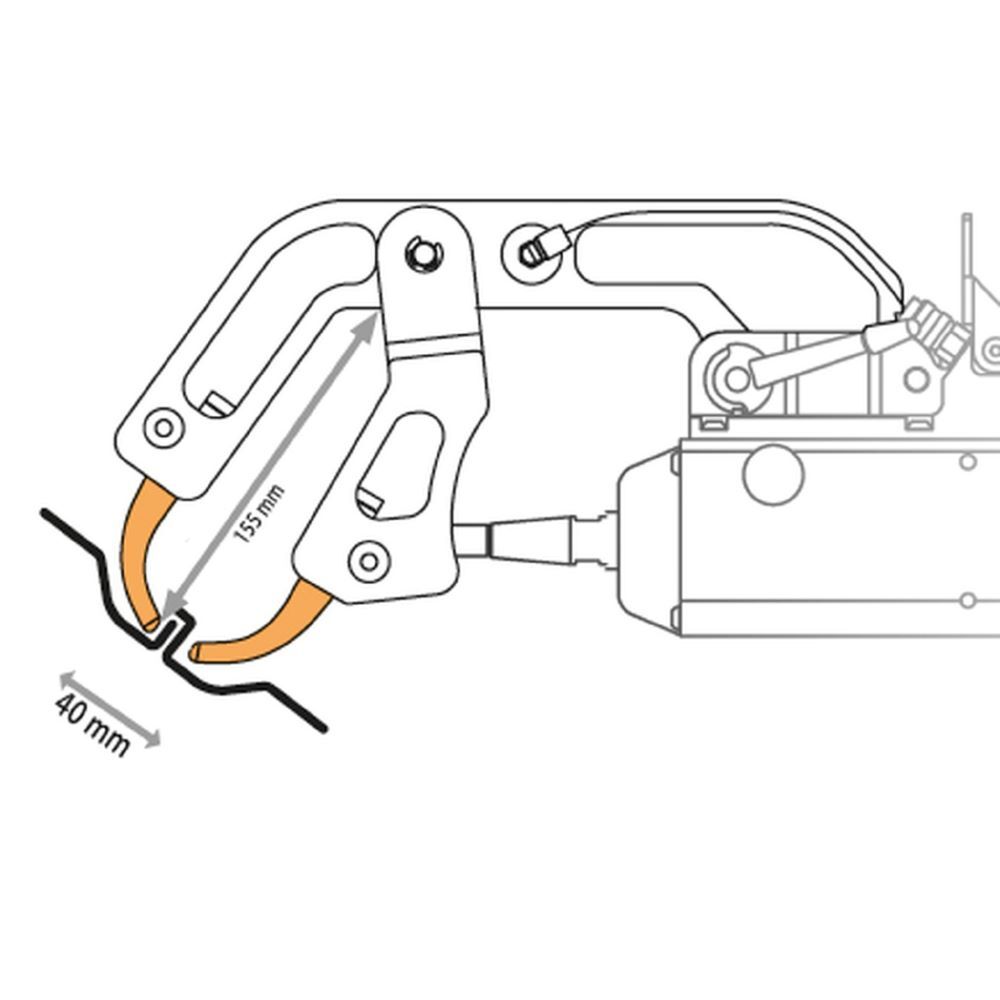 Produktbild Gys Elektrodenbügel C10 - 4 bar/150 daN nicht isoliert schwere Zugänge 