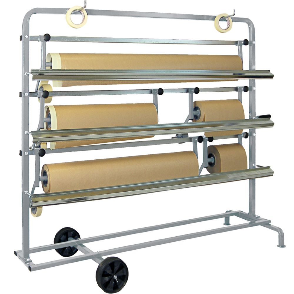 GYS Fahrbarer Papierständer für 5 Rollen 30 bis 120cm Produktbild GYS Fahrbarer Papierständer für 5 Rollen 30 bis 120cm