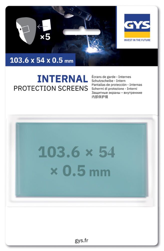 Produktbild Gys 5 Innenscheiben 103,6 x 54 x 0,5 - PROMAX / FIREMAN / GYSMATIC 2.0 CL